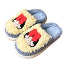 Chinelos Cartoon Princess Plush Warm Fluffy House Slip-on