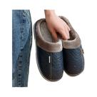 Chinelos Casuais Masculinos De Inverno Em Couro PU Impermeável, Tamanhos Grandes, Confortáveis Para