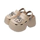 Chinelos Clogs Femininos Antiderrapantes DIY, Sandálias Plataforma De Verão, Sapatos De Jardim