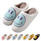 Chinelos Coundymer Smile Face Retro Soft Plush para mulheres