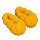 Chinelos Creative Pumpkin Warm Plush, antiderrapantes, para uso doméstico