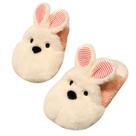 Chinelos Cute Cartoon Bunny Plush Warm Winter Shoes Cozy