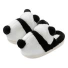 Chinelos Cute Panda Plush Warm Fluffy House para mulheres