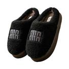 Chinelos De Algodão Peludo Para Mulheres, Outono Inverno, Sola Grossa, Antiderrapante, Chinelos Para