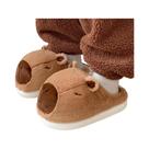 Chinelos De Inverno Femininos Com Plataforma E Pelúcia, Design Fofo De Capivara, Confortáveis Para Chinelos De Inverno Femininos Com Plataforma E Pelúcia, Design Fofo De Capivara, Confortáveis Para