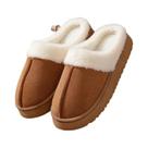 Chinelos De Inverno Para Mulheres Com Pelúcia, Solado Grosso Antiderrapante, Calçados Quentes