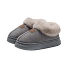Chinelos De Inverno Unissex Forrados Com Fleece, Quentes, Para Uso Interno E Externo, Sola Grossa,