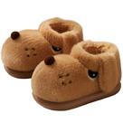 Chinelos de pelúcia com design de cachorro fofo para mulheres e homens