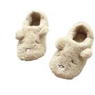 Chinelos de pelúcia com design fofo de urso de desenho animado para mulheres Chinelos de pelúcia com design fofo de urso de desenho animado para mulheres
