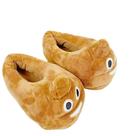 Chinelos de pelúcia engraçados, desenhos animados, cocô, rosto, algodão unissex