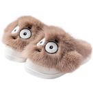 Chinelos de pelúcia Funny Cartoon Furry Face Warm Cozy House Slip Chinelos de pelúcia Funny Cartoon Furry Face Warm Cozy House Slip