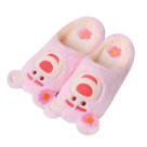 Chinelos de pelúcia Pink Flower Bear Anime para mulheres, tamanho 36-39 Chinelos de pelúcia Pink Flower Bear Anime para mulheres, tamanho 36-39