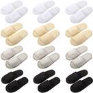 Chinelos de spa descartáveis com bico aberto Silicherry, 12 pares