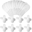 Chinelos de spa descartáveis Jecery White 40 pares antiderrapantes