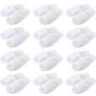 Chinelos de spa descartáveis Open Toe Silicherry, 12 pares, brancos