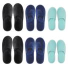 Chinelos de spa OSTADARRA, 6 pares, antiderrapantes, descartáveis e laváveis