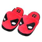 Chinelos Deadpools Anime Plush Home Cotton, tamanho 28 cm