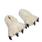 Chinelos Dinosaur Claw Warm Plush, antiderrapante, para uso interno