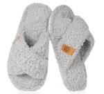 Chinelos Dokela Fuzzy Open Toe Memory Foam para crianças