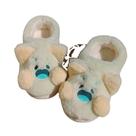 Chinelos Doodle Cat Warm Plush, antiderrapantes, para uso interno, unissex