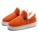 Chinelos Drecage Fuzzy para mulheres e homens com espuma viscoelástica laranja