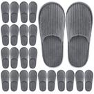 Chinelos Elcoho Closed Toe Spa, lã coral reutilizável, 12 pares Chinelos Elcoho Closed Toe Spa, lã coral reutilizável, 12 pares