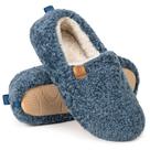 Chinelos femininos EverFoams Soft Curly Full Memory Foam, azuis 37-38