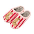 Chinelos femininos LAISMEIX com estampa animal Cheetah Leopard rosa 39-40
