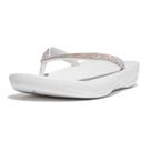 Chinelos FitFlop Iqushion Sparkle Ergonomic Urban White
