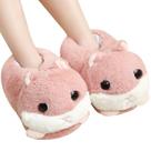 Chinelos Fofo Cartoon Hamster Plush Warm Winter House Chinelos Fofo Cartoon Hamster Plush Warm Winter House