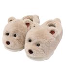 Chinelos, fofo, urso de desenho animado, pelúcia, quente e fofo, caseiro