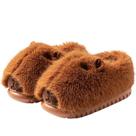 Chinelos fofos de desenho animado, urso peludo, pelúcia, aconchegante, casa aconchegante