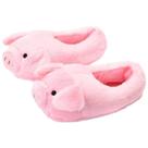 Chinelos fofos de pelúcia de porco para mulheres, Cozy Cartoon Animal House Chinelos fofos de pelúcia de porco para mulheres, Cozy Cartoon Animal House