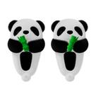 Chinelos fofos de pelúcia Panda para casa aconchegante e fofa em família