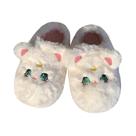 Chinelos Fuffy Cat Warm Plush, antiderrapantes, para uso interno, unissex