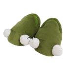 Chinelos Funny Frog Anime Plush Warm Household Shoes