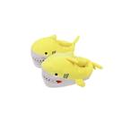 Chinelos Funny Shark Plush para mulheres e homens, tamanho 28 cm