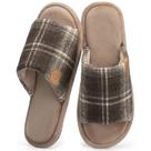 Chinelos GOEWY Open Toe Memory Foam para homens pretos