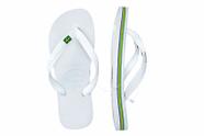 Chinelos Havaianas Brasil Original - Branco -