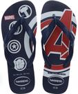 Chinelos Havaianas Top Marvel LGMN Avengers Vingadores Marinho
