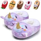 Chinelos IceUnicorn Cute Animal Plush Warm Kids Purple 26/27