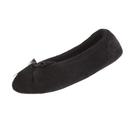Chinelos isotoner femininos Terry Ballerina Black tamanho 6,5-7,5