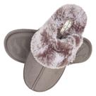 Chinelos Jessica Simpson Comfy Faux Fur Memory Foam Grey