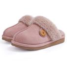 Chinelos Litfun Fuzzy para mulheres, espuma viscoelástica, rosa empoeirado, 8-8,5