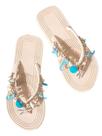Chinelos MakeMechic Seashell Starfish Summer Beach para mulher