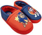 Chinelos Paw Patrol Mismatch A-Line House Shoes para crianças vermelhas e azuis