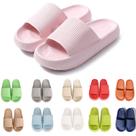 Chinelos rosyclo Cloud Massage com sola grossa antiderrapante rosa