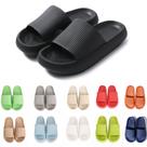 Chinelos rosyclo Cloud Massage Thick Sole, antiderrapantes, pretos 36-37
