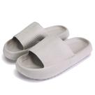 Chinelos Rosyclo Cloud Pillow, antiderrapante, cinza macio, 4 cm