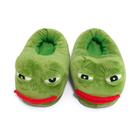 Chinelos Sad Frog Anime Warm Plush Home Unissex 28 cm